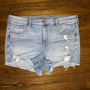 American Eagle Jean Hi-Rise Shortie Shorts